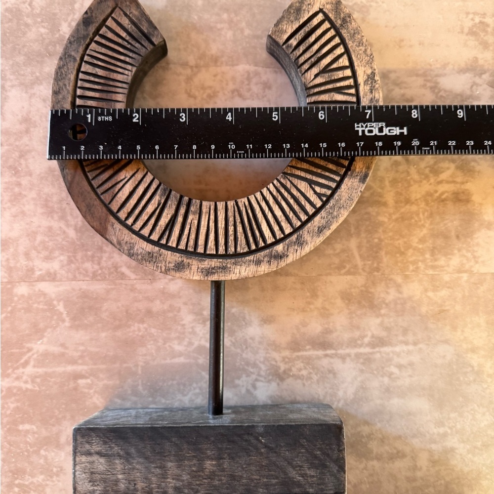 Sagebrook Home Carved Mango Wood Table Sculpture Accent - Picture 4 of 5